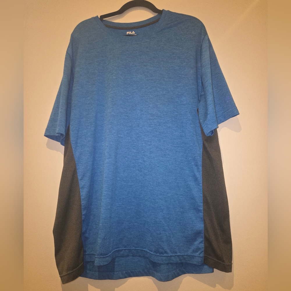 Fila Men's Blue and Black Shirt GUC Size XXL